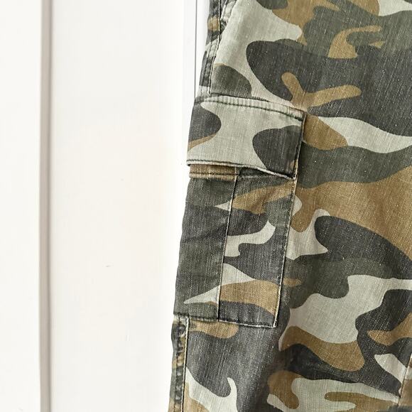 Mother Green Camo The Sir Yes Sir Utility Cargo Pants Finding Stretch Pants 26 - Picture 5 of 12